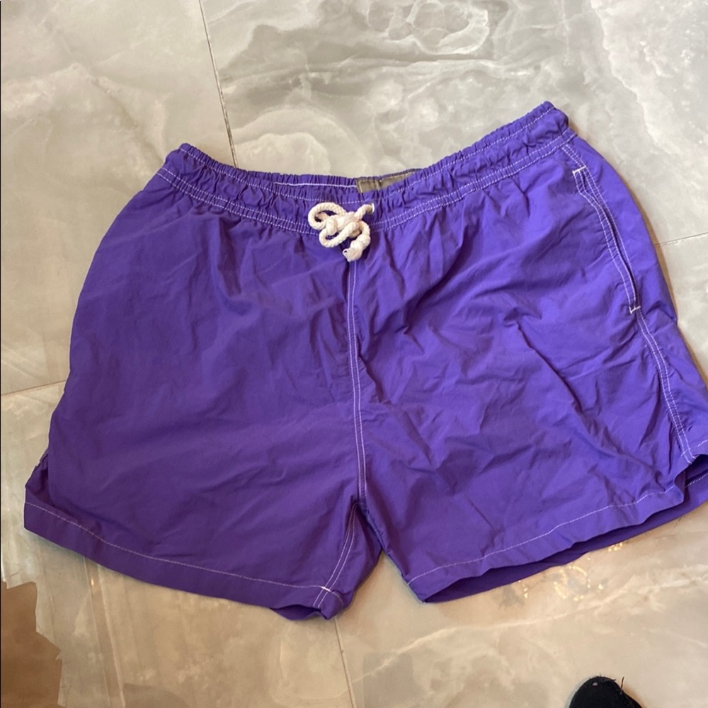 Purple Swim Shorts with Drawstring
